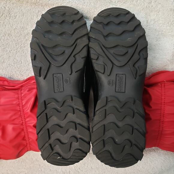 Canada Weather Gear Winnie Boots Women 6.5 Red Mid Calf Winter Faux Fur Cozycore - Picture 5 of 7